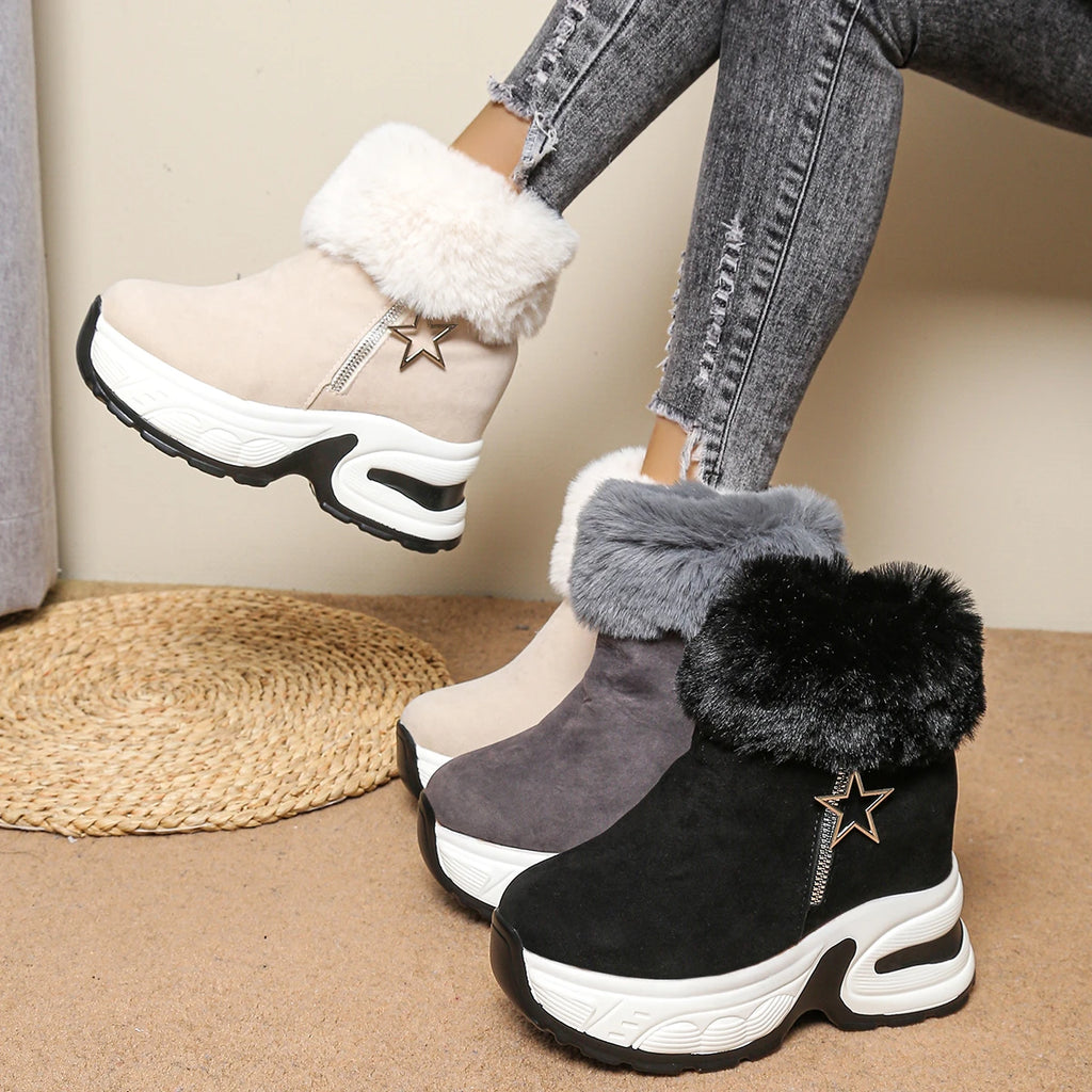 Bottes Hiver Femme Confortables Avec Doublure Douce 0
