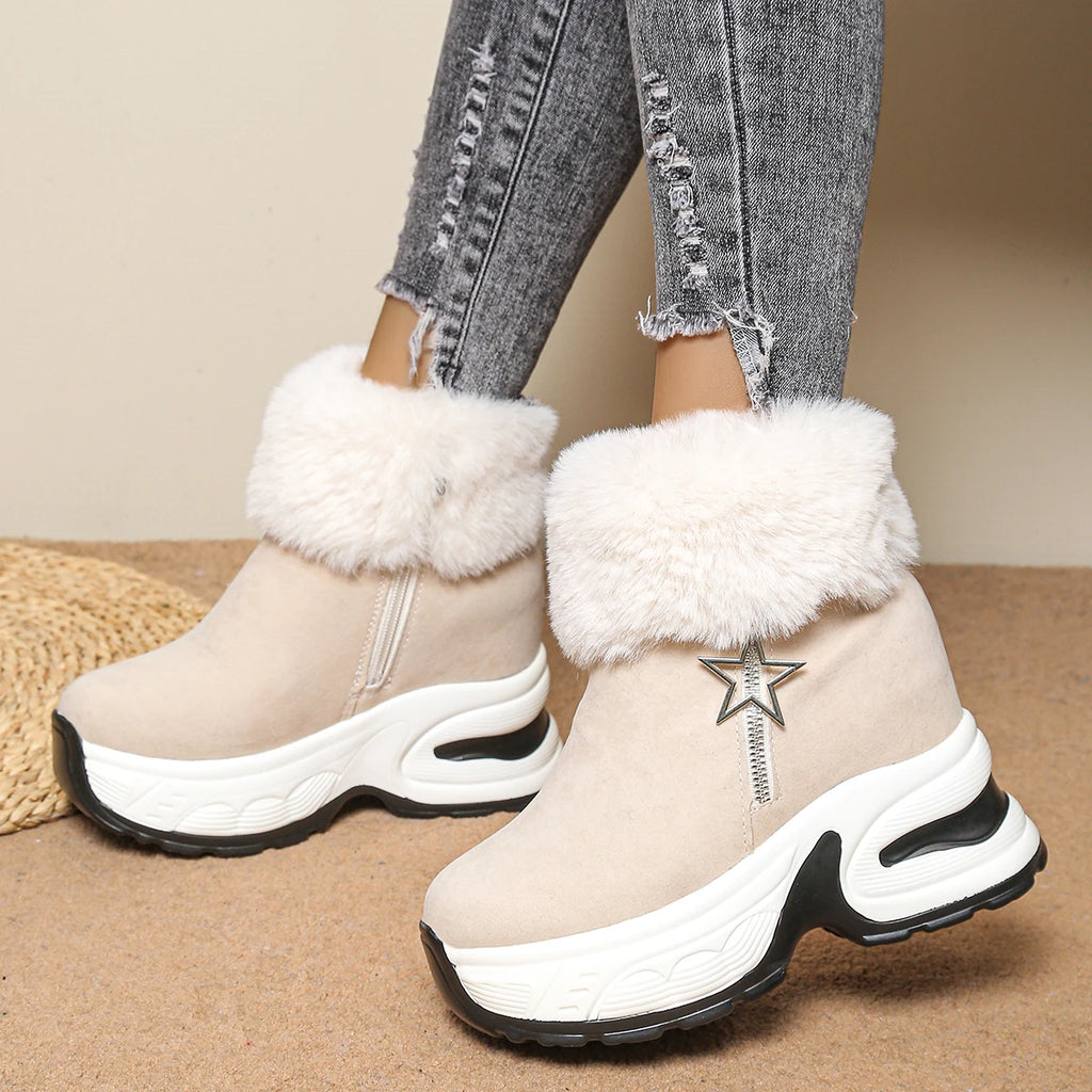 Bottes Hiver Femme Confortables Avec Doublure Douce 1