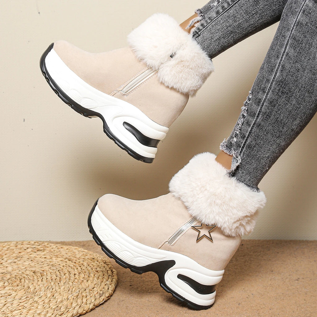 Bottes Hiver Femme Confortables Avec Doublure Douce 2