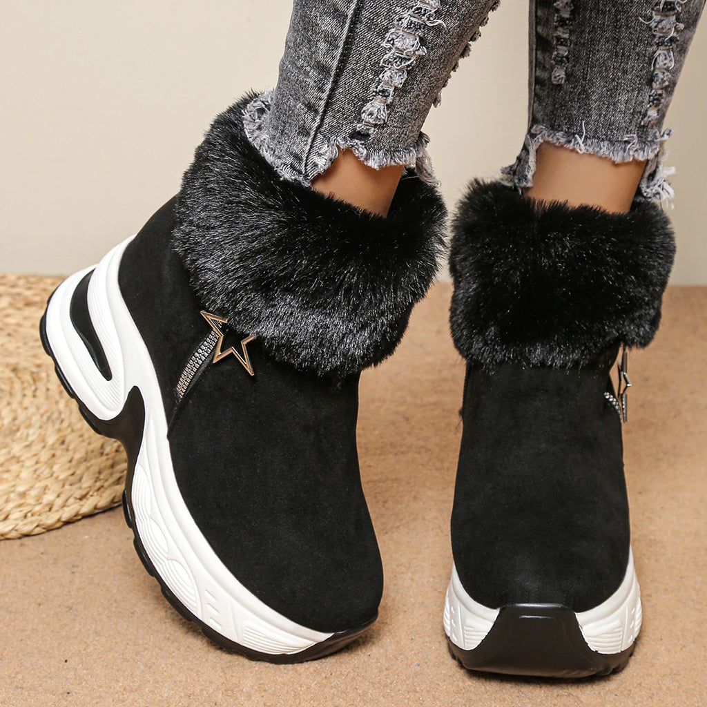 Bottes Hiver Femme Confortables Avec Doublure Douce 3