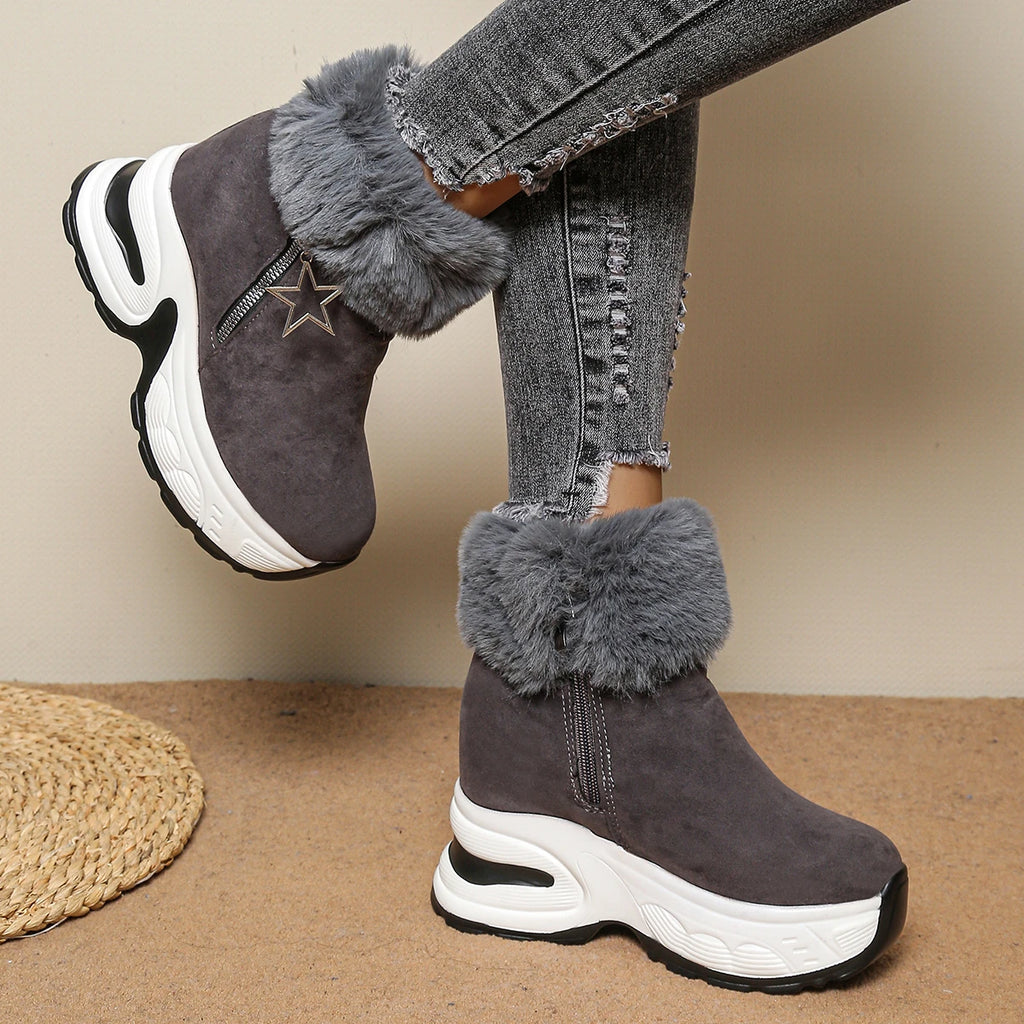Bottes Hiver Femme Confortables Avec Doublure Douce 4