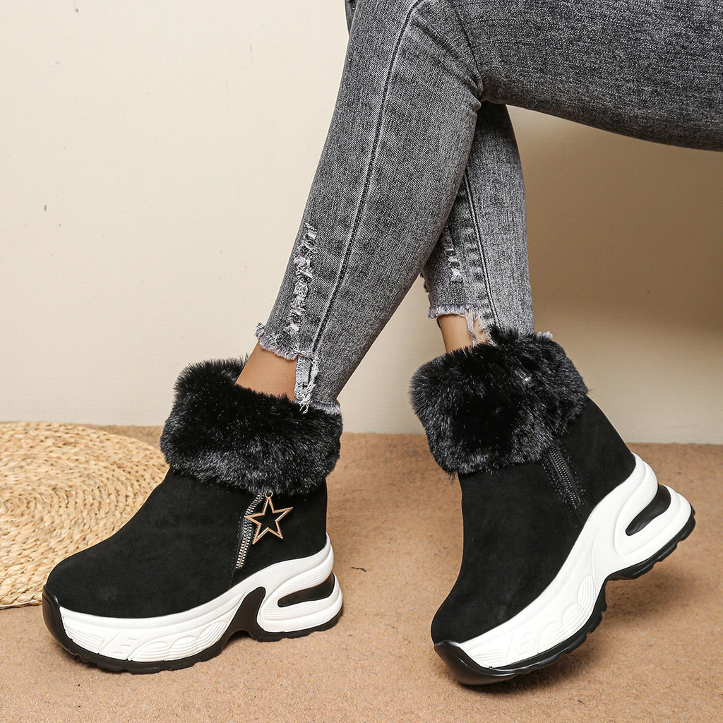 Bottes Hiver Femme Confortables Avec Doublure Douce 5