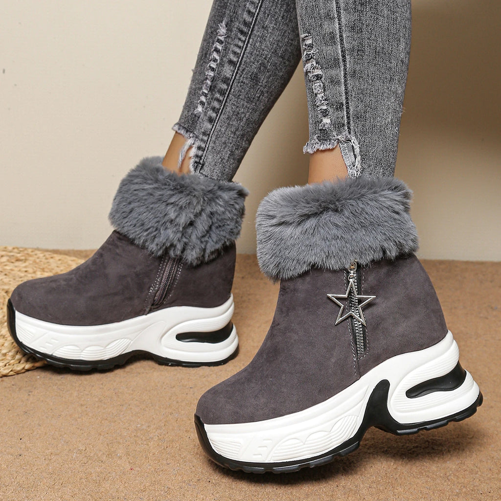 Bottes Hiver Femme Confortables Avec Doublure Douce 6