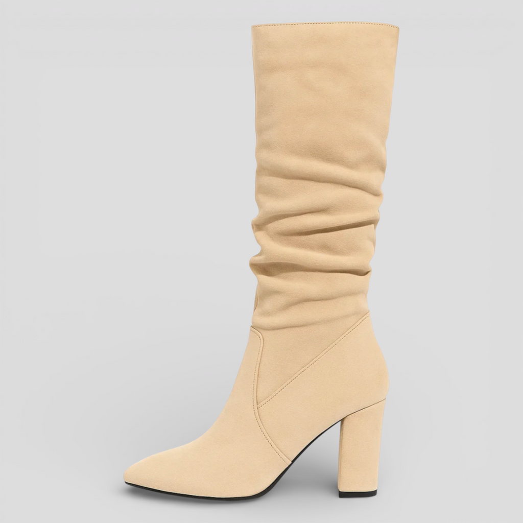 Bottes Noires en Daim pour Femmes en Daim Femme
