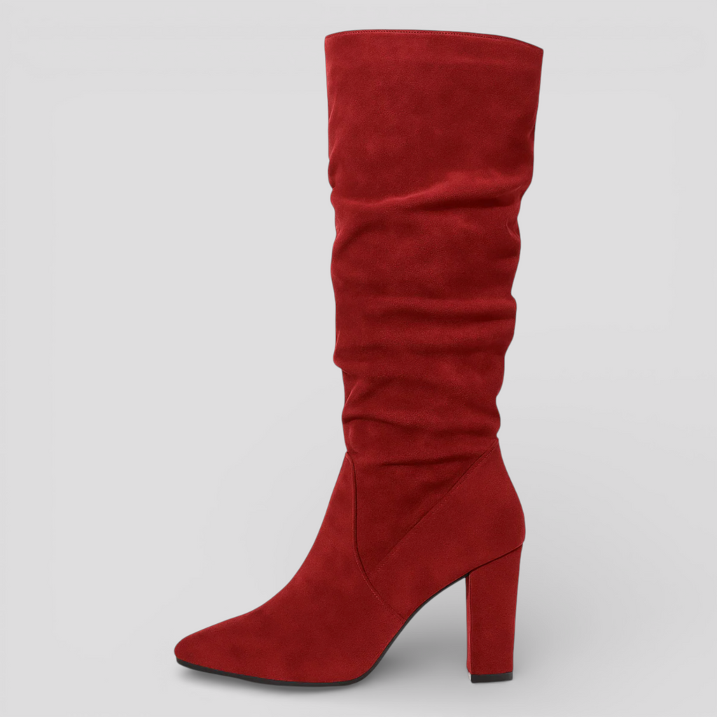 Bottes Noires en Daim pour Femmes en Daim Femme