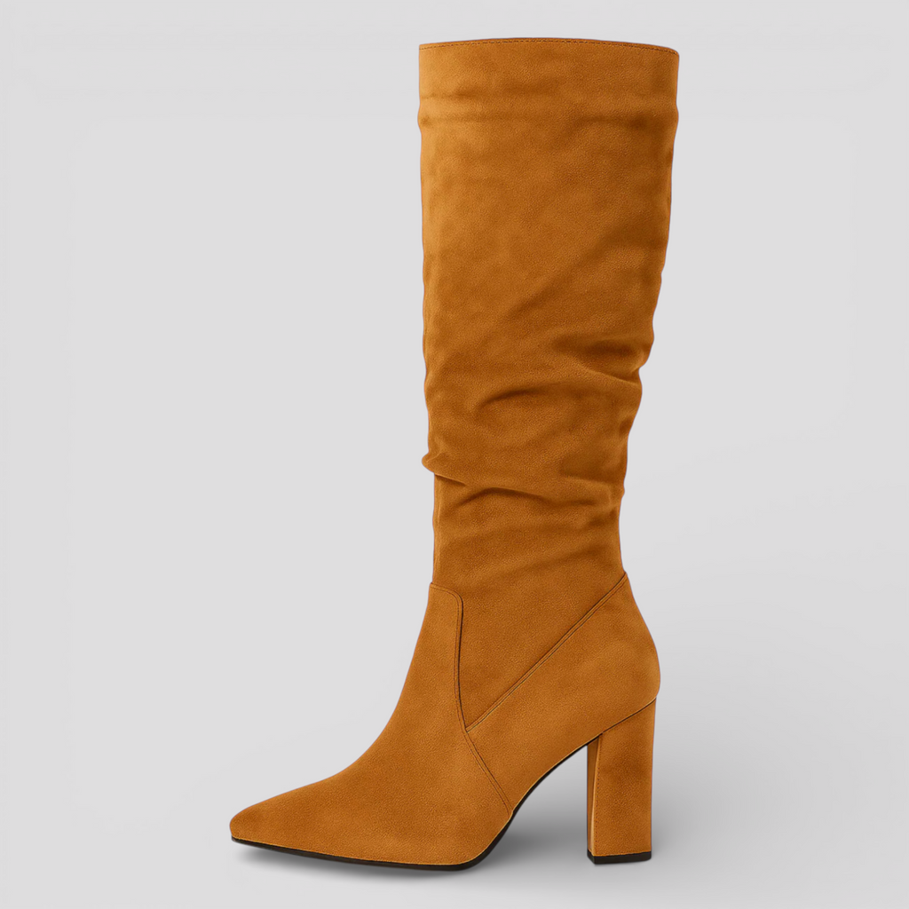 Bottes Noires en Daim pour Femmes en Daim Femme