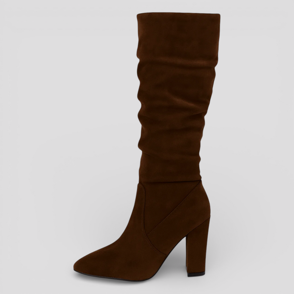 Bottes Noires en Daim pour Femmes en Daim Femme