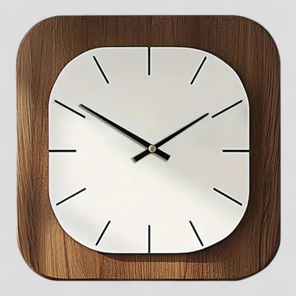Horloge Murale Design Silencieuse Carrée