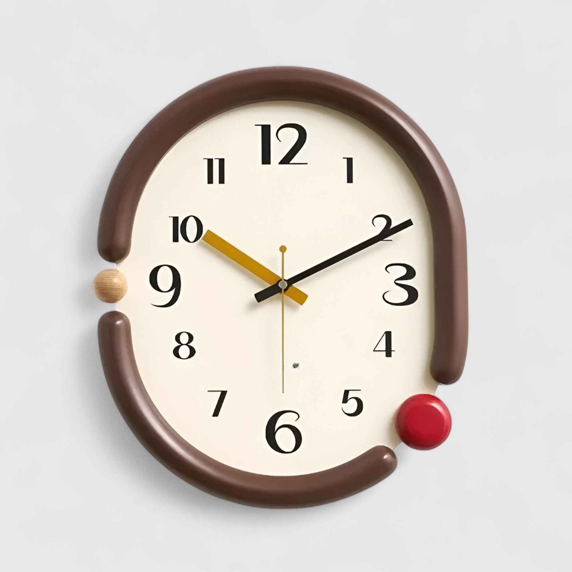 Horloges murales : Horloge Murale Acrylique Minimale au Design Épuré dans D (31 x 37 cm) de Marche Lino
