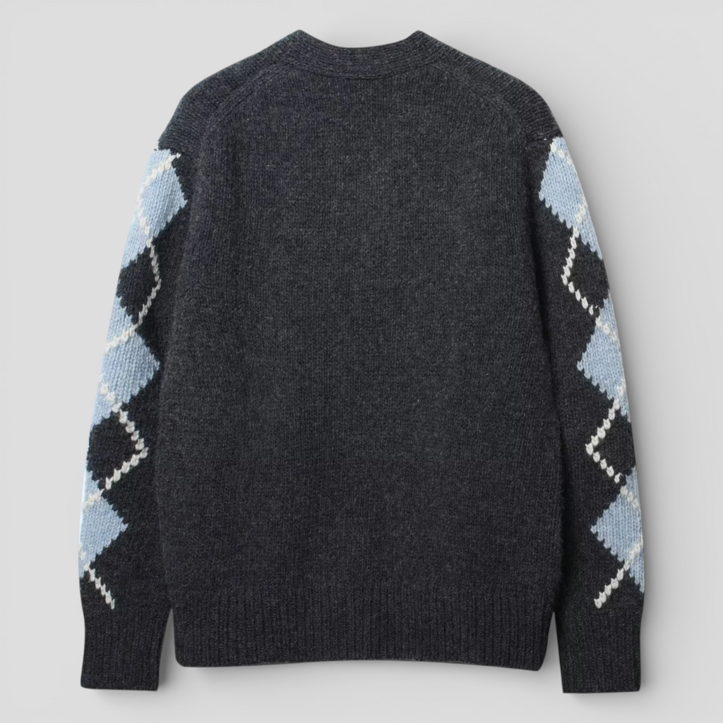 Cardigan Femme Ample Col en V Hivernal Acrylique