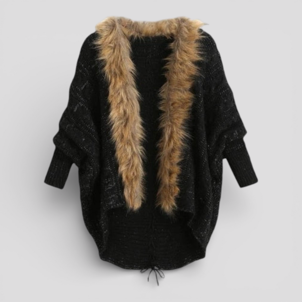 Cardigan Femme à Col Long