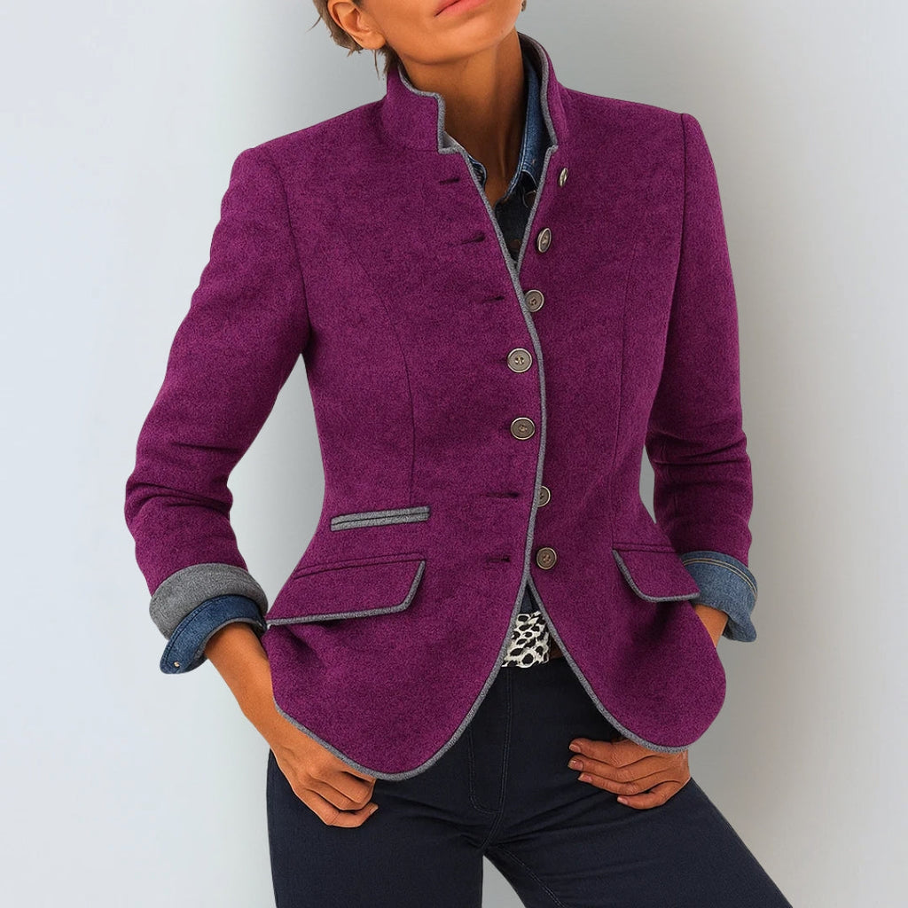 Cardigan Femme Élégant à Col Montant 5
