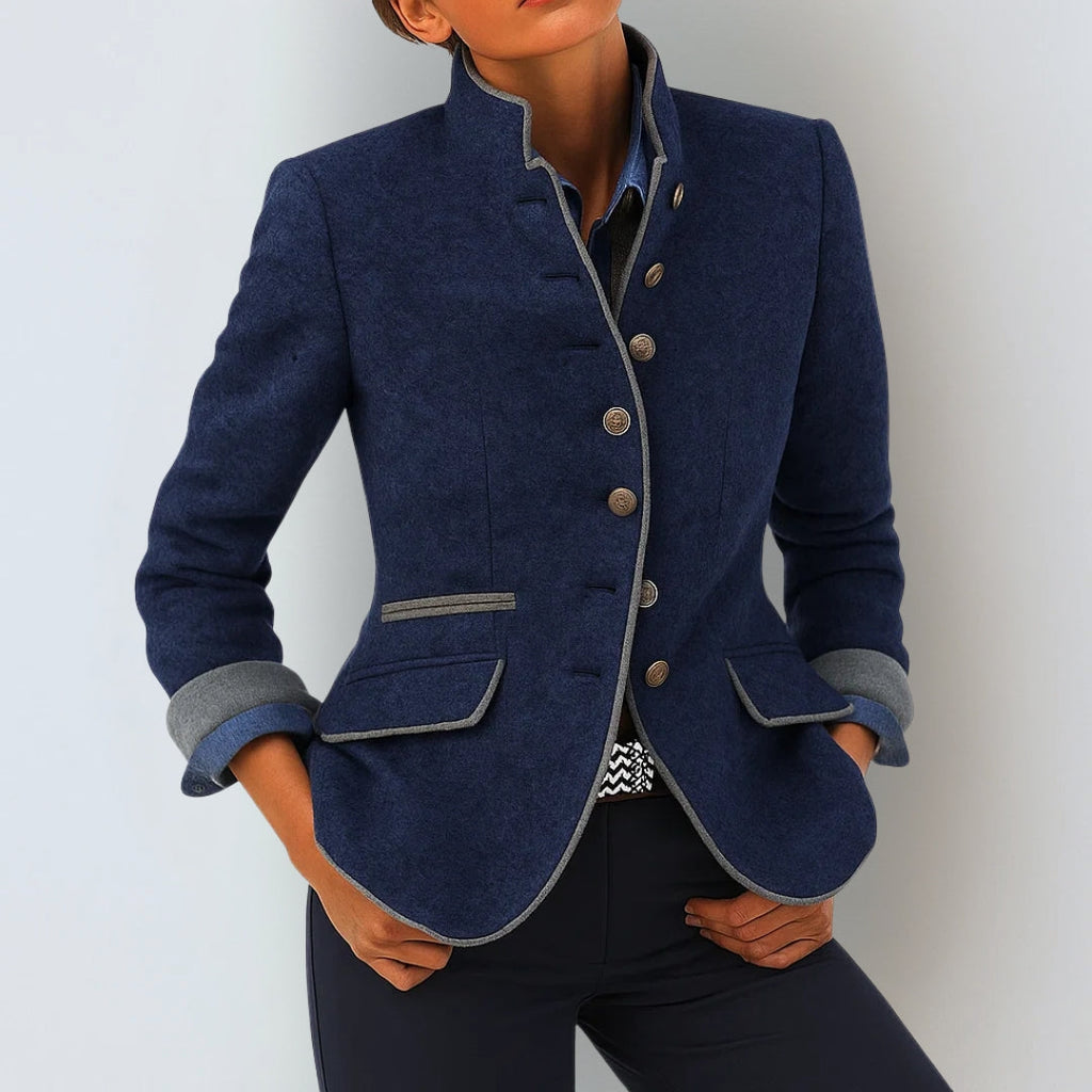 Cardigan Femme Élégant à Col Montant 7