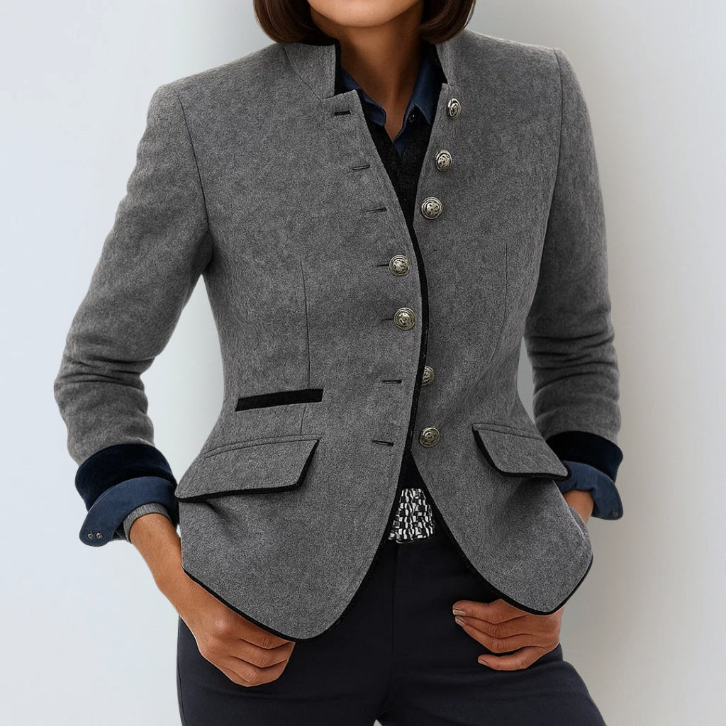 Cardigan Femme Élégant à Col Montant 8