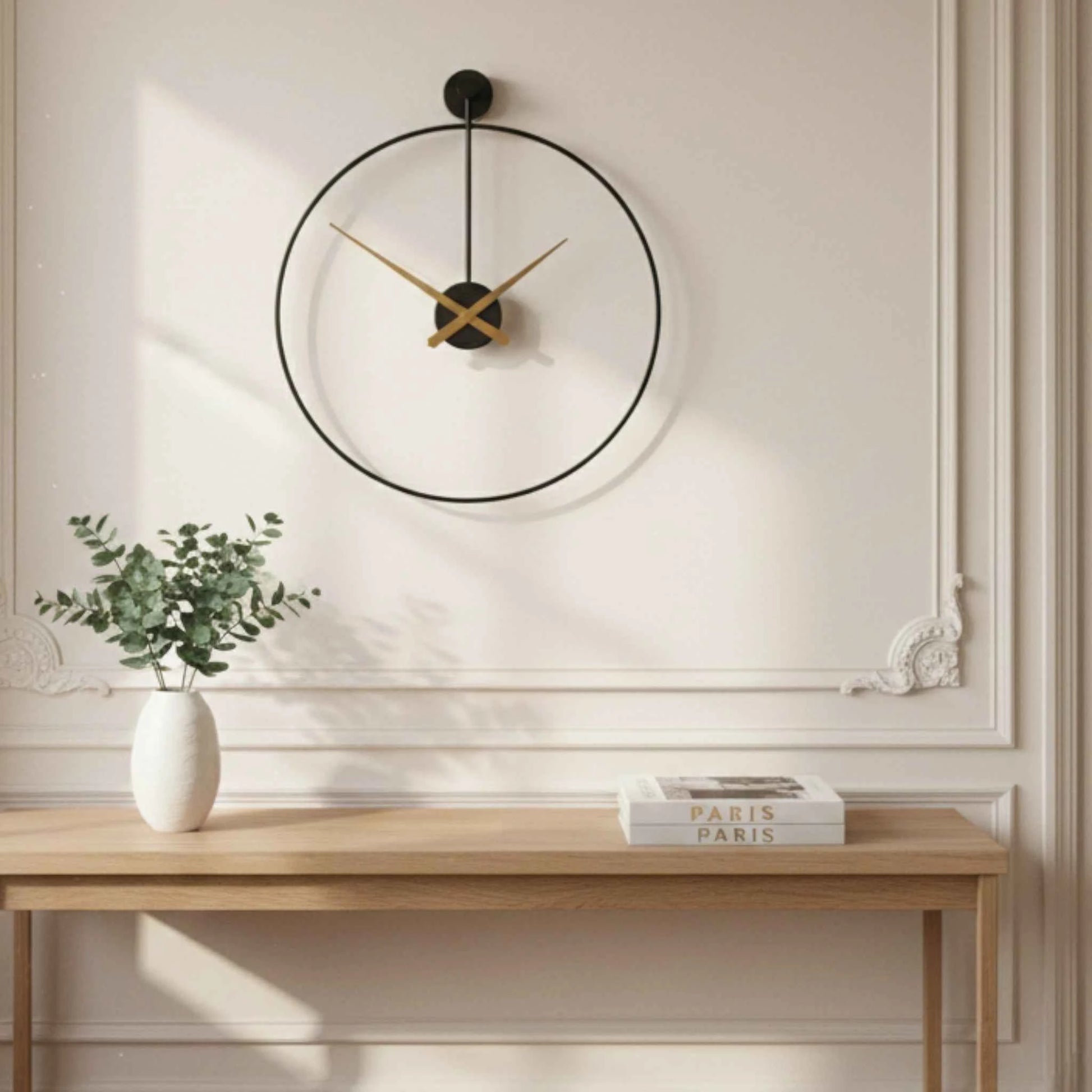 Horloge Murale Ronde avec Aiguilles Silencieuses