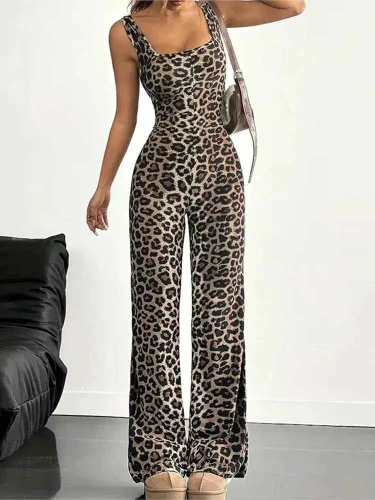 Combinaison Femme Chic Imprimé Léopard