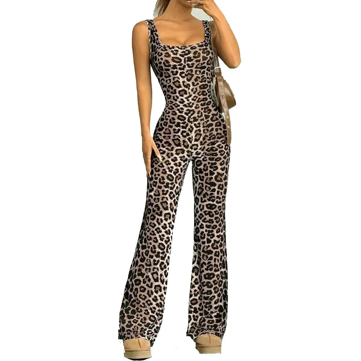 Combinaison Femme Chic Imprimé Léopard