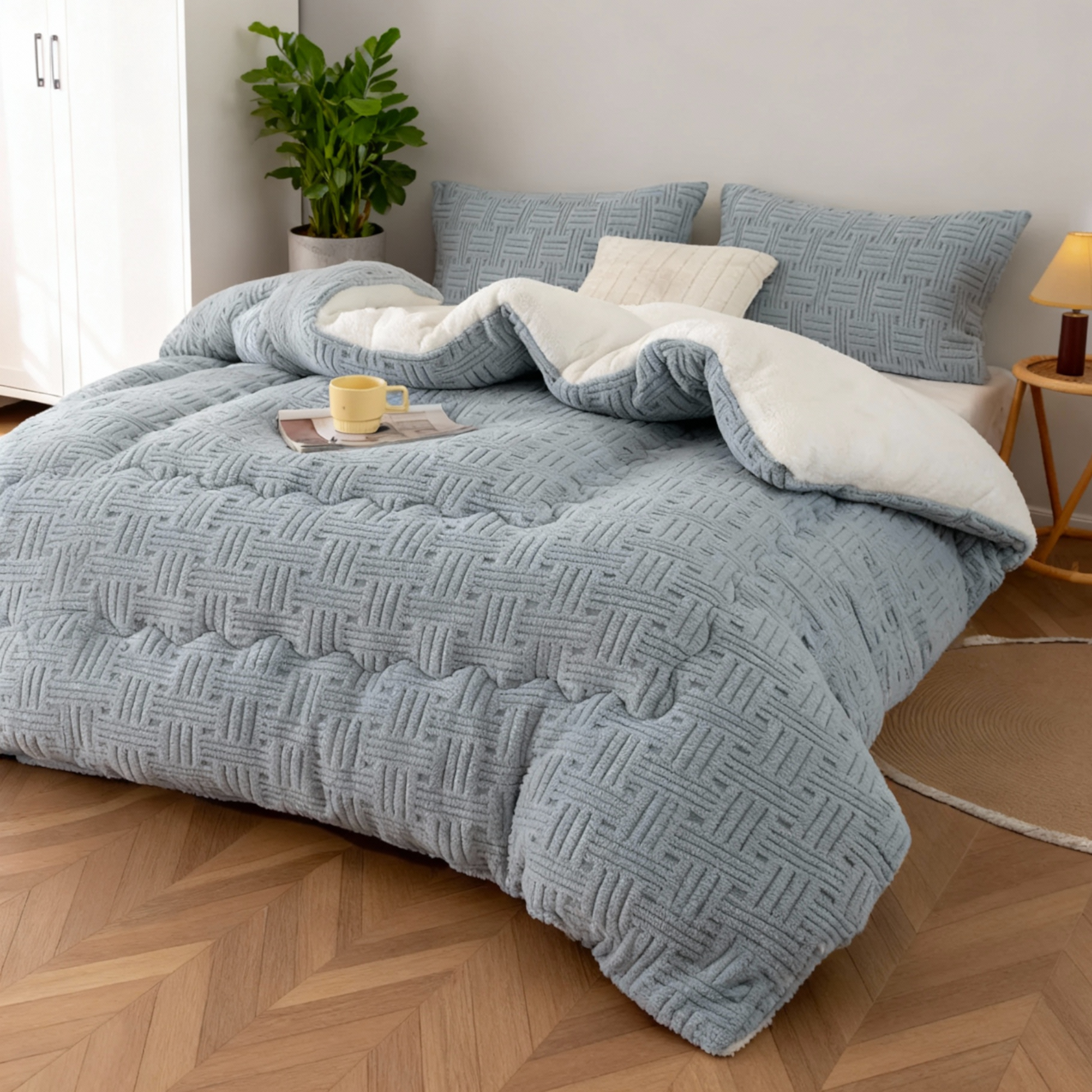 Couette Chaude en Laine Épaisse