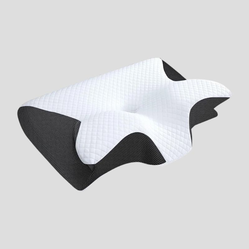 Oreiller Cervical Ergonomique en Mousse à Mémoire de Forme Polyester