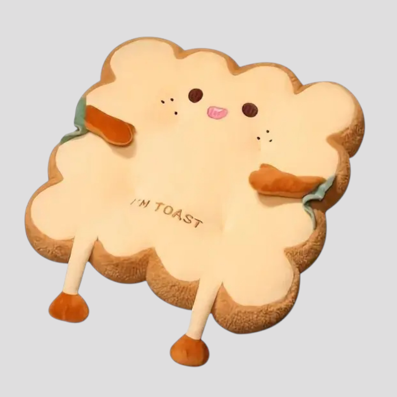 Coussin Décoratif Toast 40x40 Cm Coton