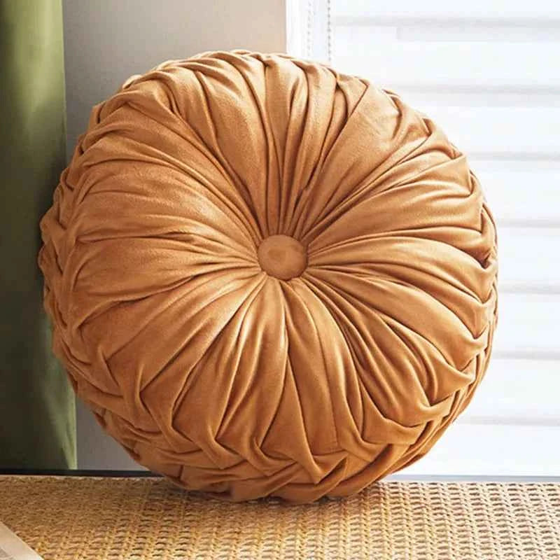 Coussin Plissé 3D Velours pour Bureau