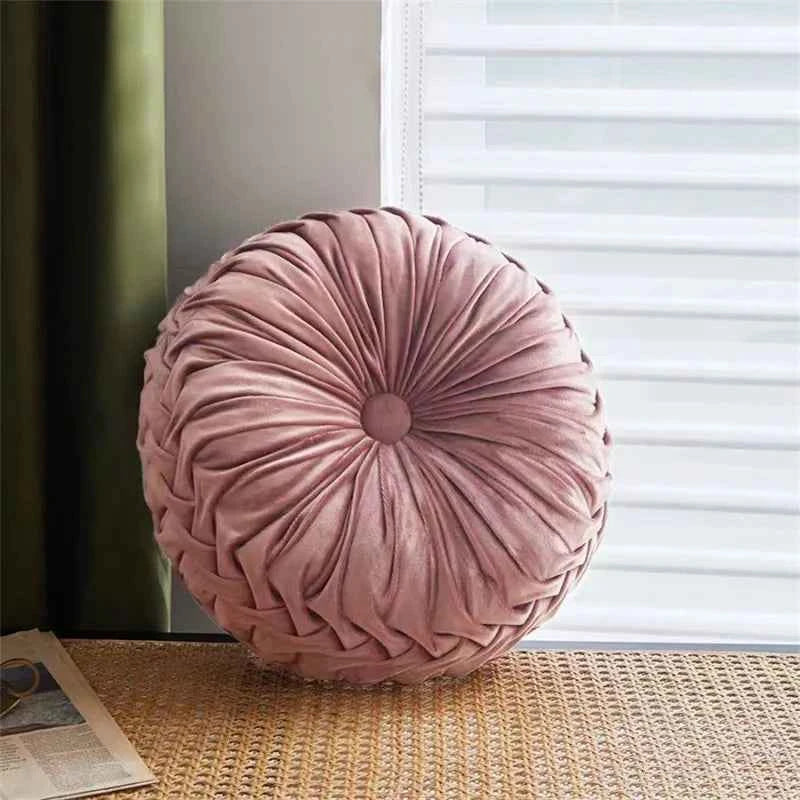 Coussin Plissé 3D Velours pour Bureau