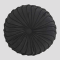 Coussin Rond Plissé 3D en Velours – 3 Cm