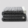 Gewichtete Decke für Erwachsene 7kg Grau Jacquard – Tiefer Schlaf, Atmungsaktiv & Stressabbau