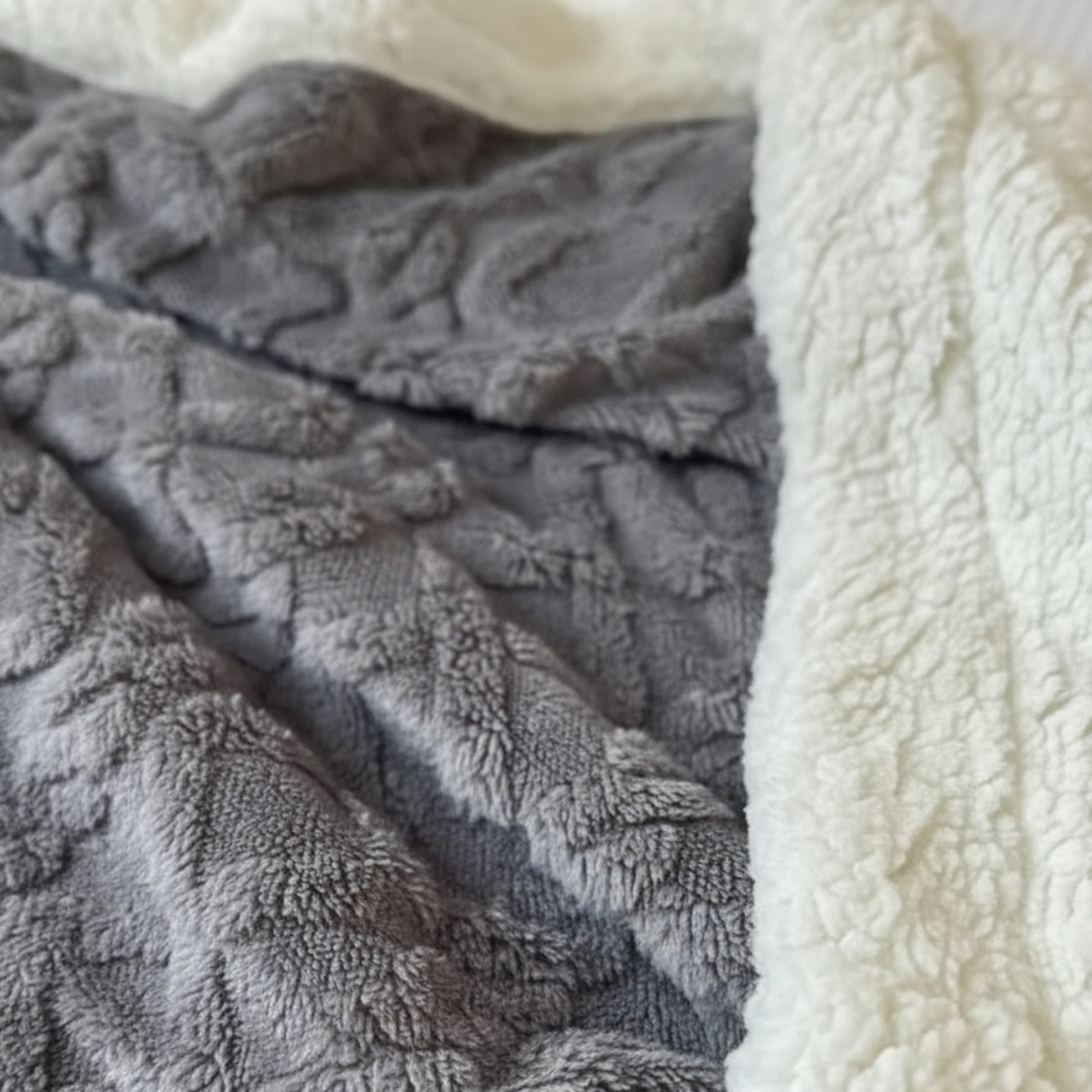 Couverture Lestée en Tissu Jacquard Élégant