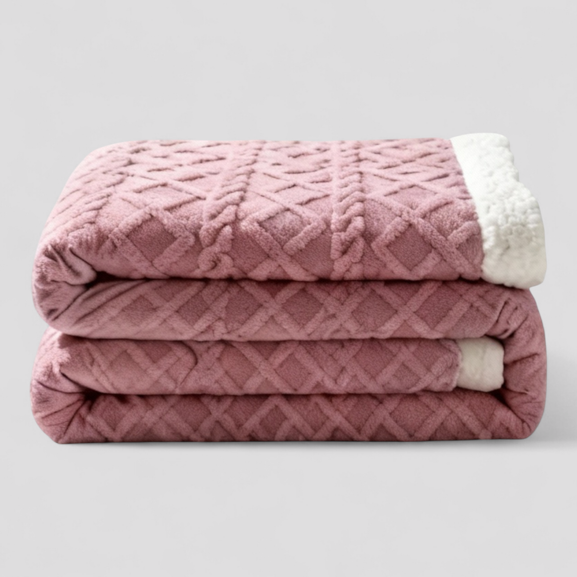 Couverture Lestée en Tissu Jacquard Élégant