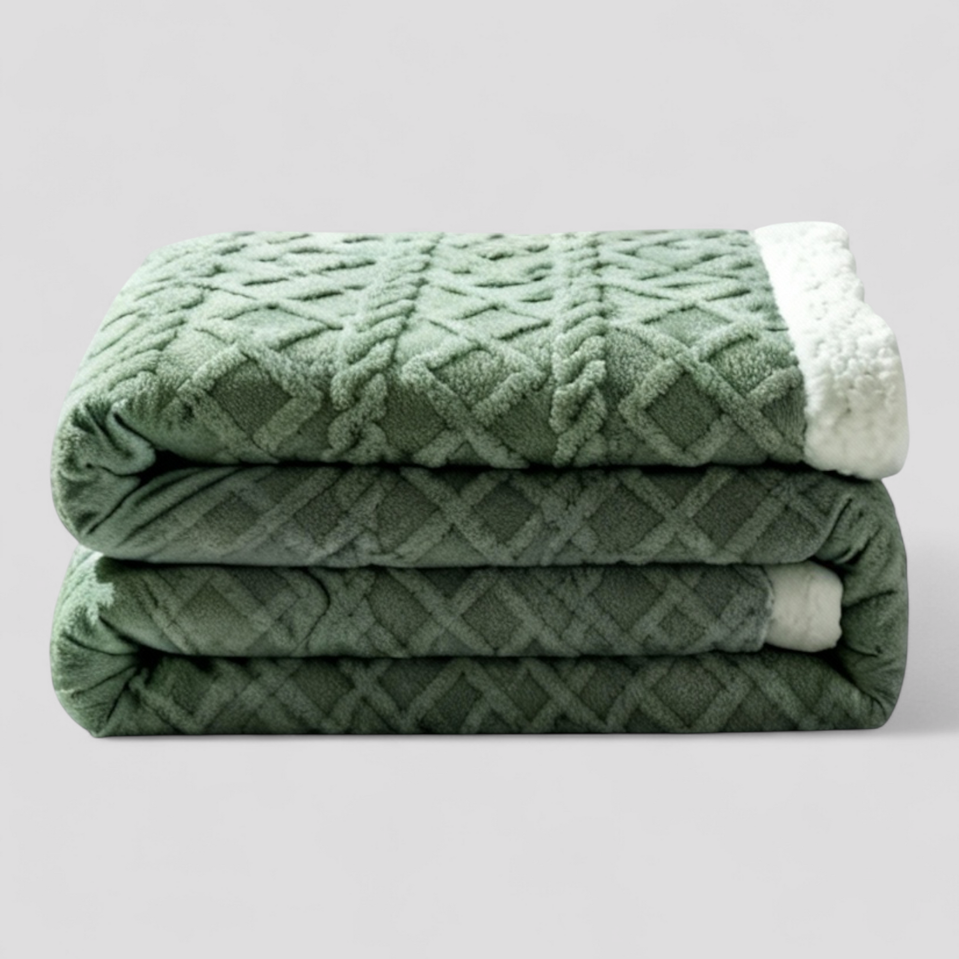 Couverture Lestée en Tissu Jacquard Élégant