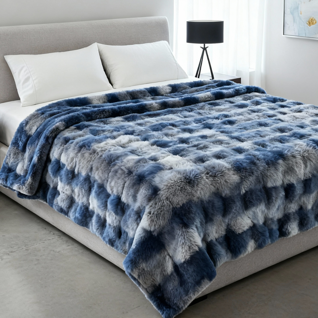 Couverture Polaire Tie-Dye Douce et Confortable