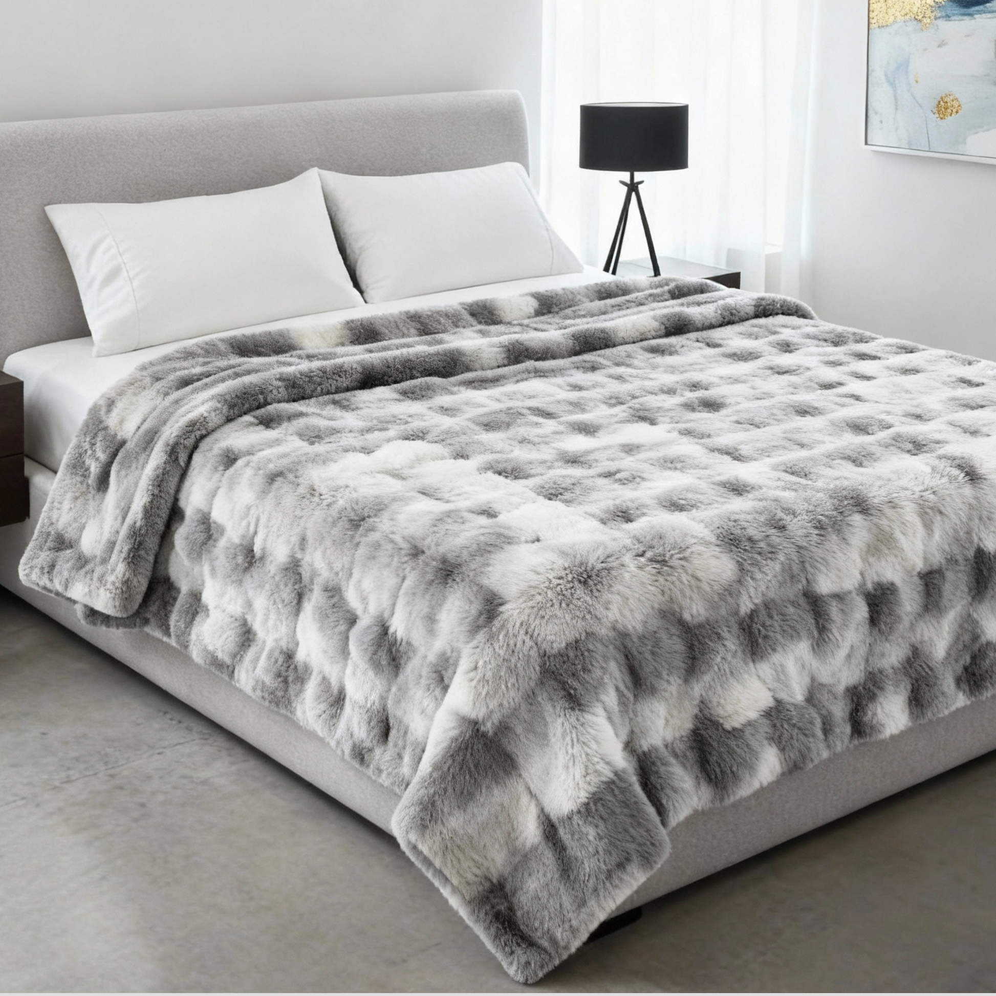 Couverture Polaire Tie-Dye Douce et Confortable