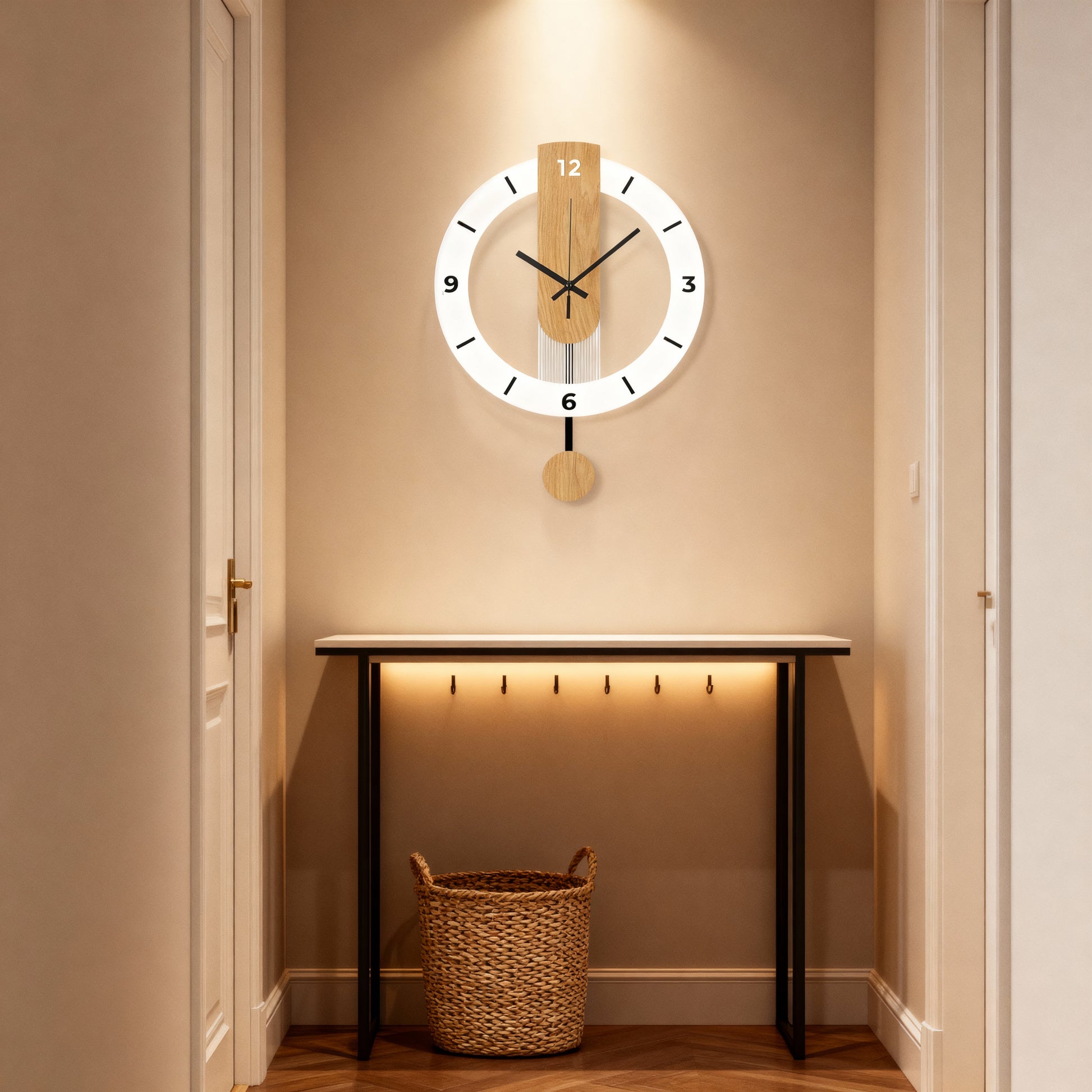 Horloge Murale Design Silencieuse en Acrylique