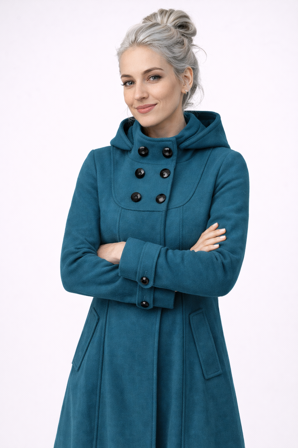 Jakke til kvinder med sidelommer Feminint mode