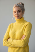 Pull Femme Col Roulé Confortable Garde-Robe Féminine