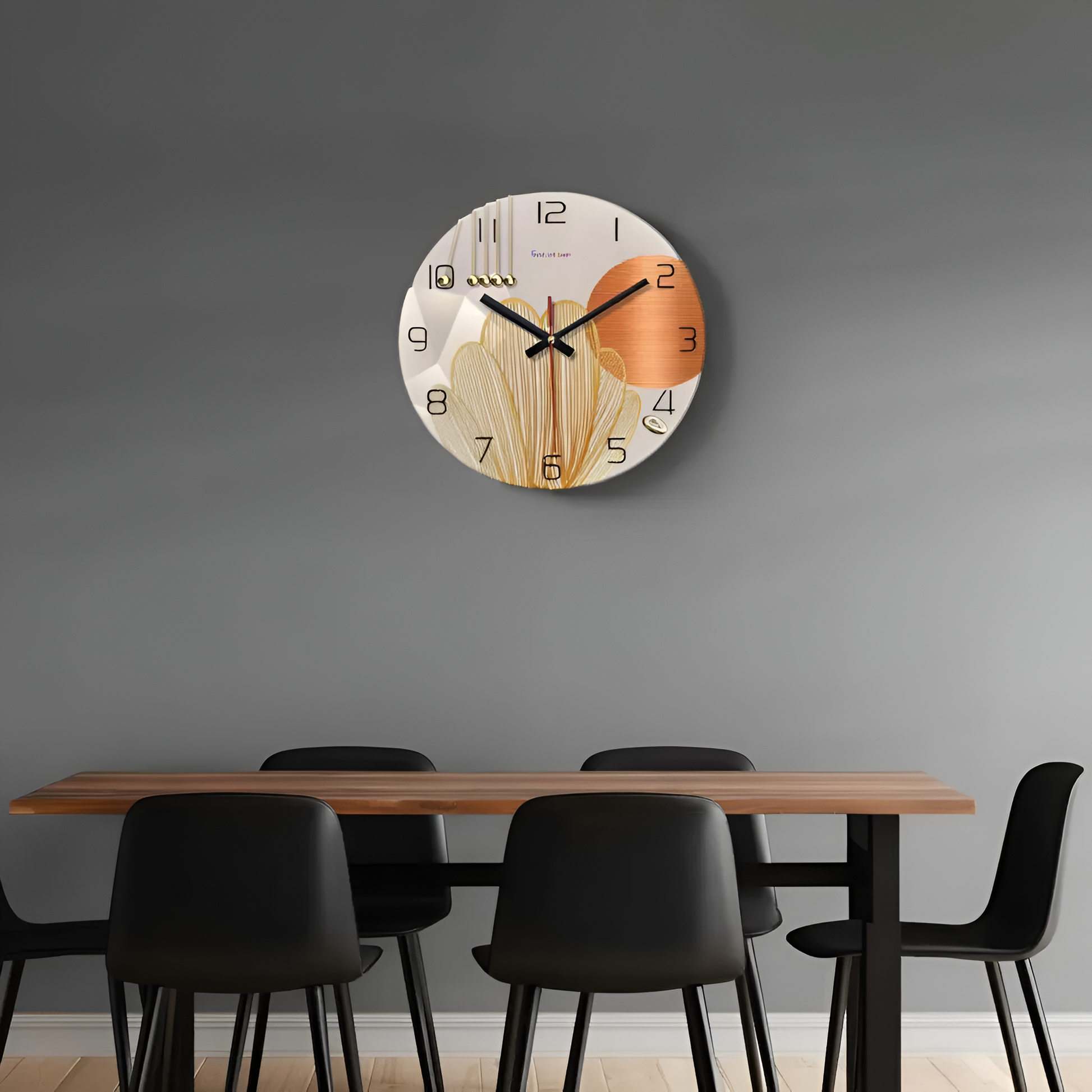 Horloge Murale Géométrique Élégante – Design Moderne pour Intérieur