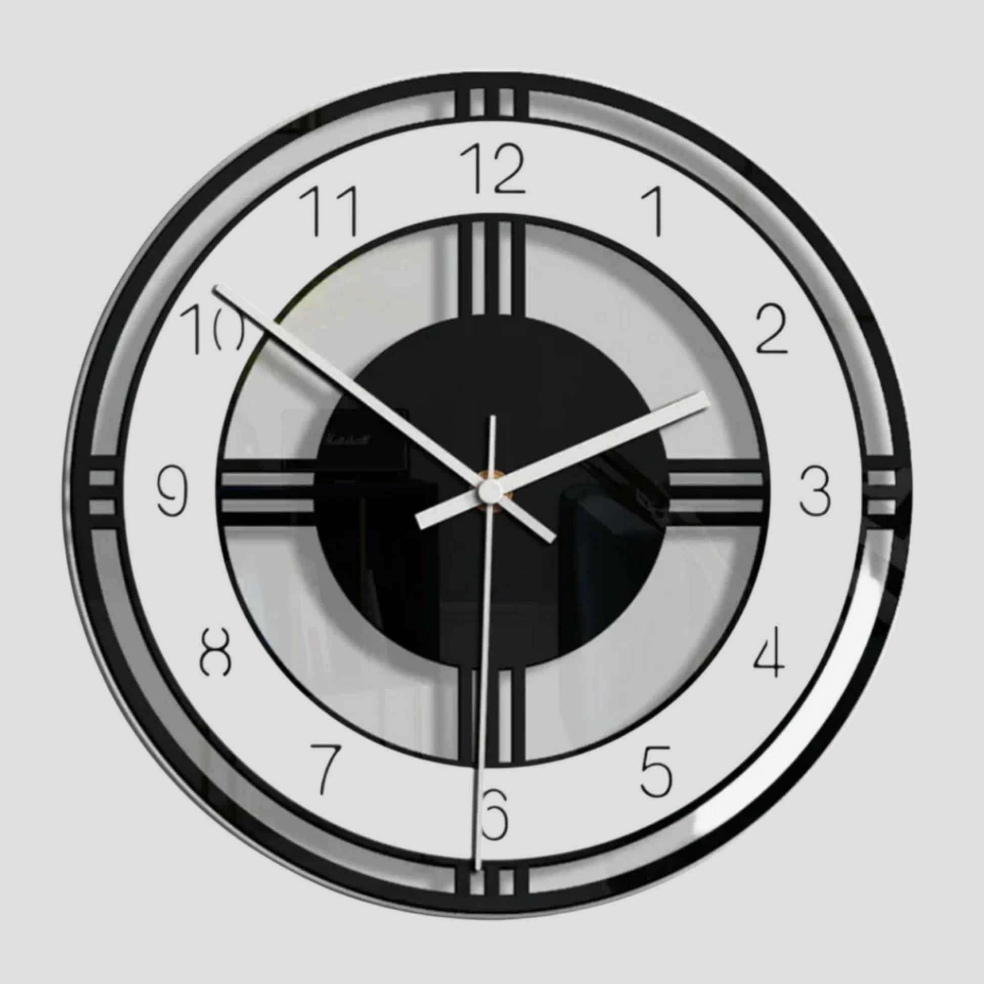 Horloge Murale Vintage – Design Noir et Blanc Élégant