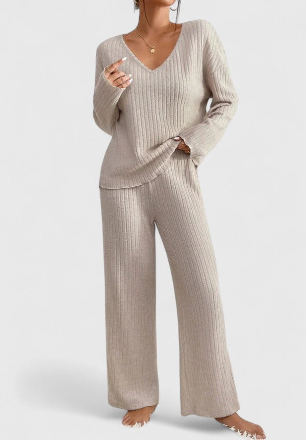 Ensemble Chic Décontracté Femme en Tricot 0