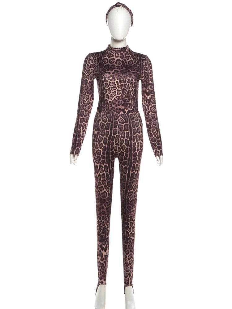 Ensemble Femme Chic Léopard Décontracté 5