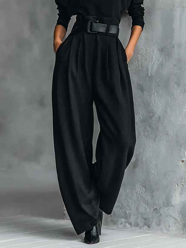 Ensemble Femme Chic Tailleur Pantalon Noir 5