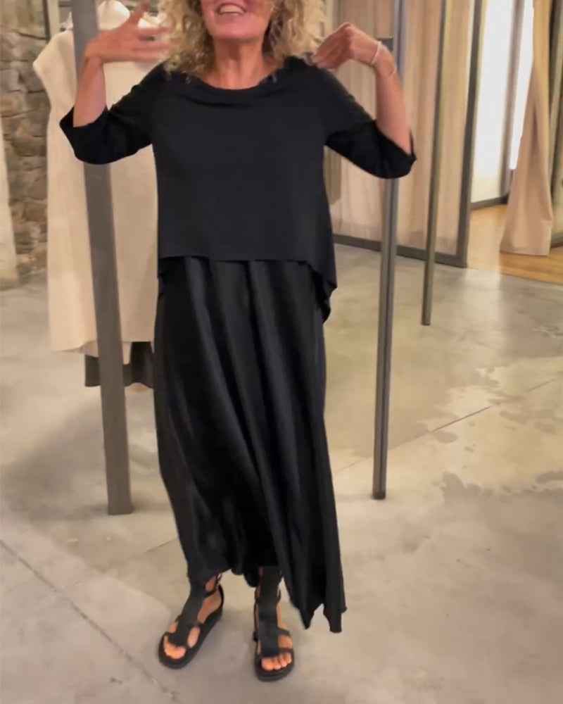 Ensemble Femme Élégant Haut et Robe 7