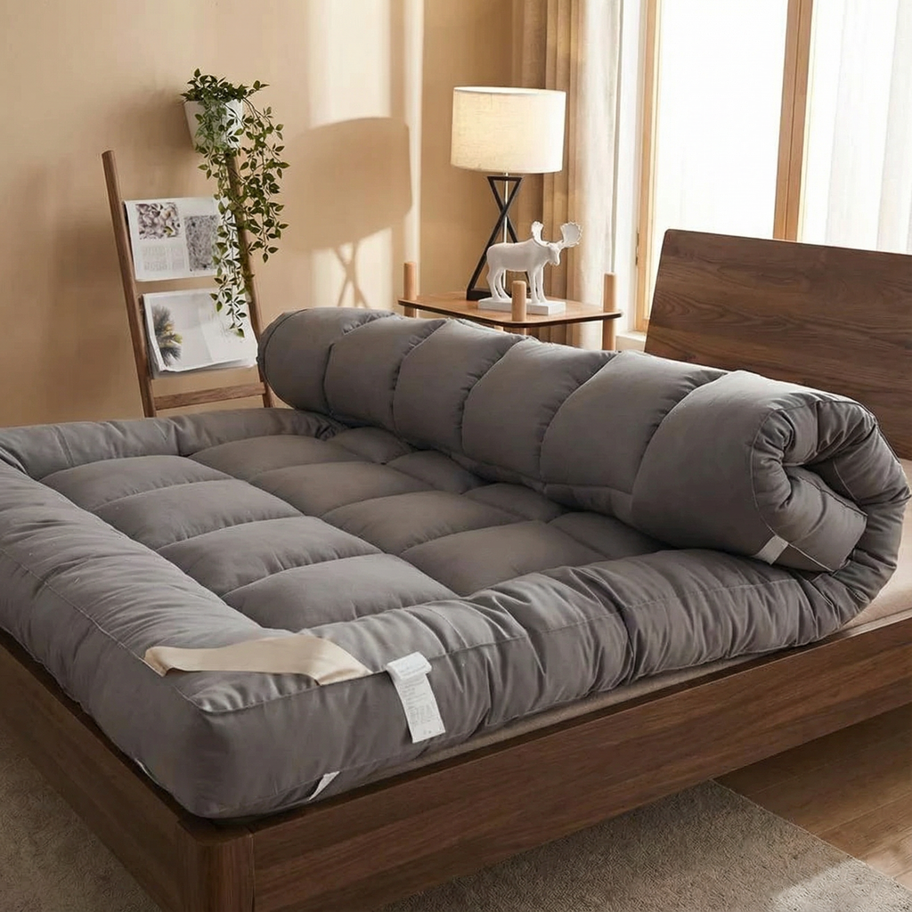 Topper 90x200 cm – dick aus 3D-Polyester mit elastischer Befestigung
