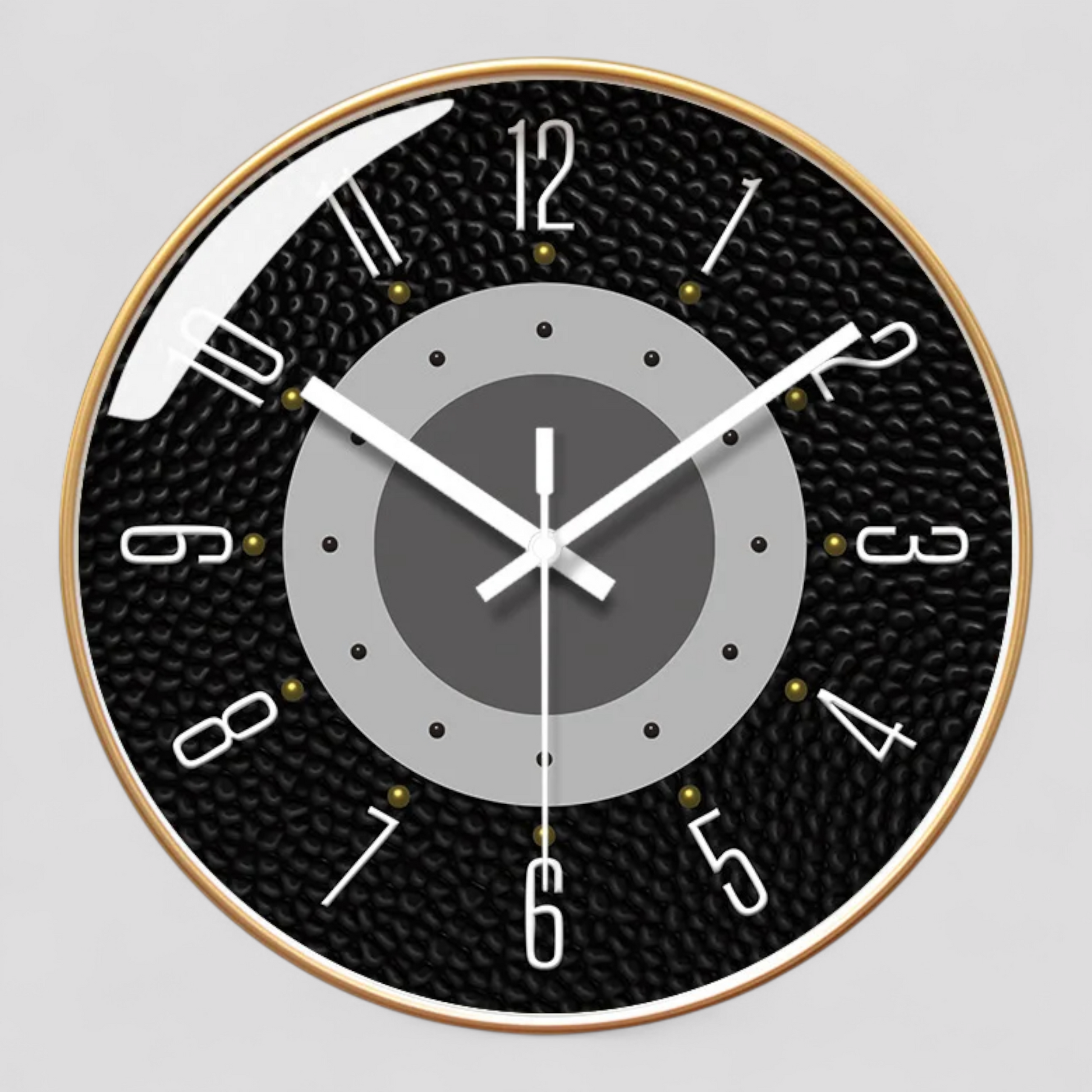 Horloge Murale Design Moderne en Peau de Vache