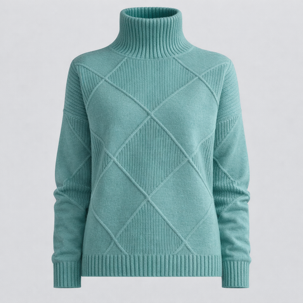 Pull Femme Col Roulé Confortable Garde-Robe Féminine