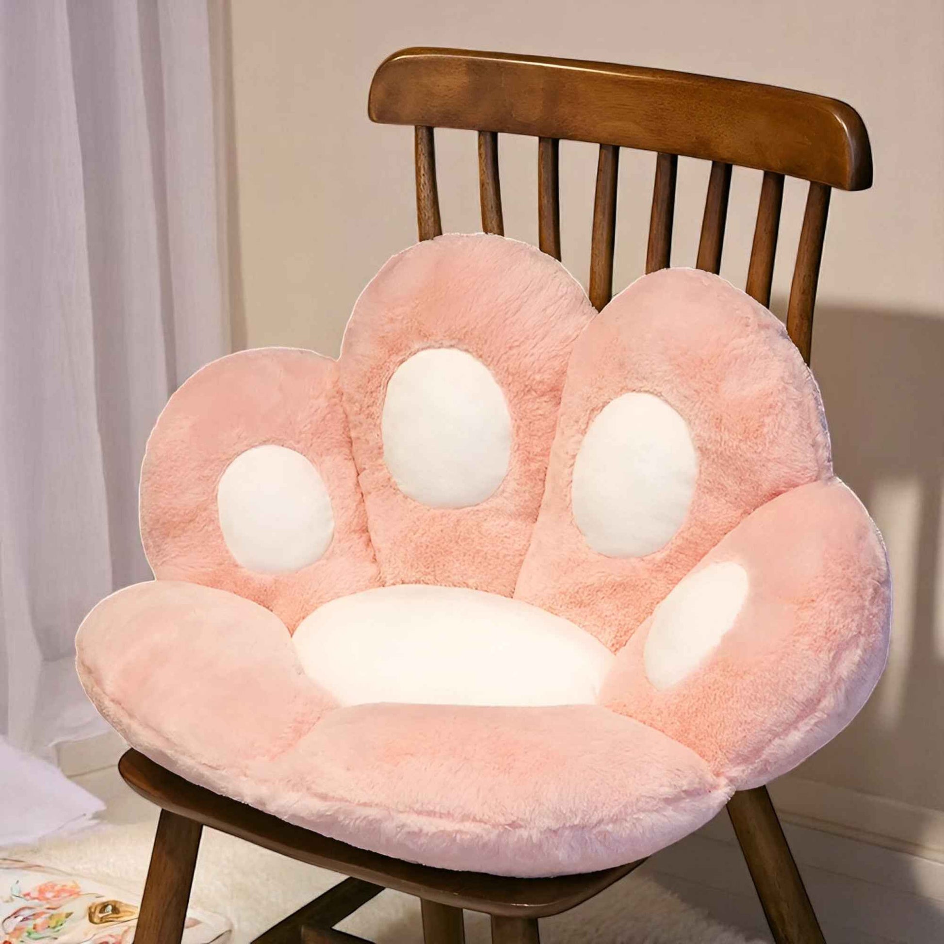 Coussins décoratifs : Coussin de Chaise Peluche Rose 70 cm - Élégance et Confort pour Votre Intérieur dans de Marche Lino