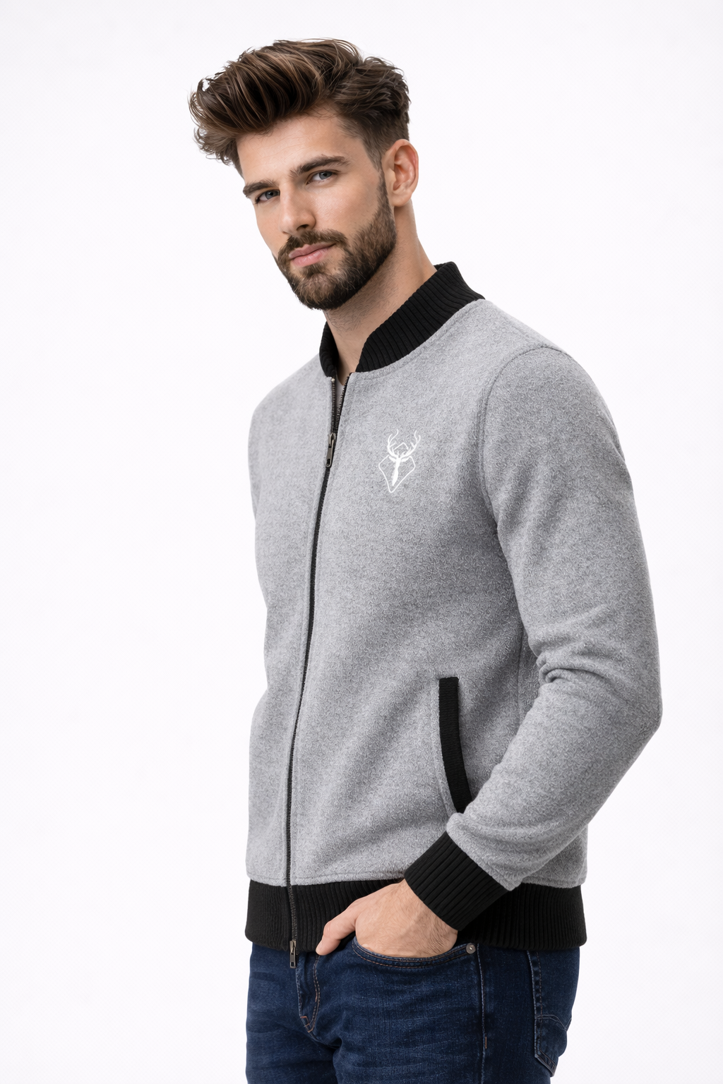 Cardigan Zippé Homme Pratique