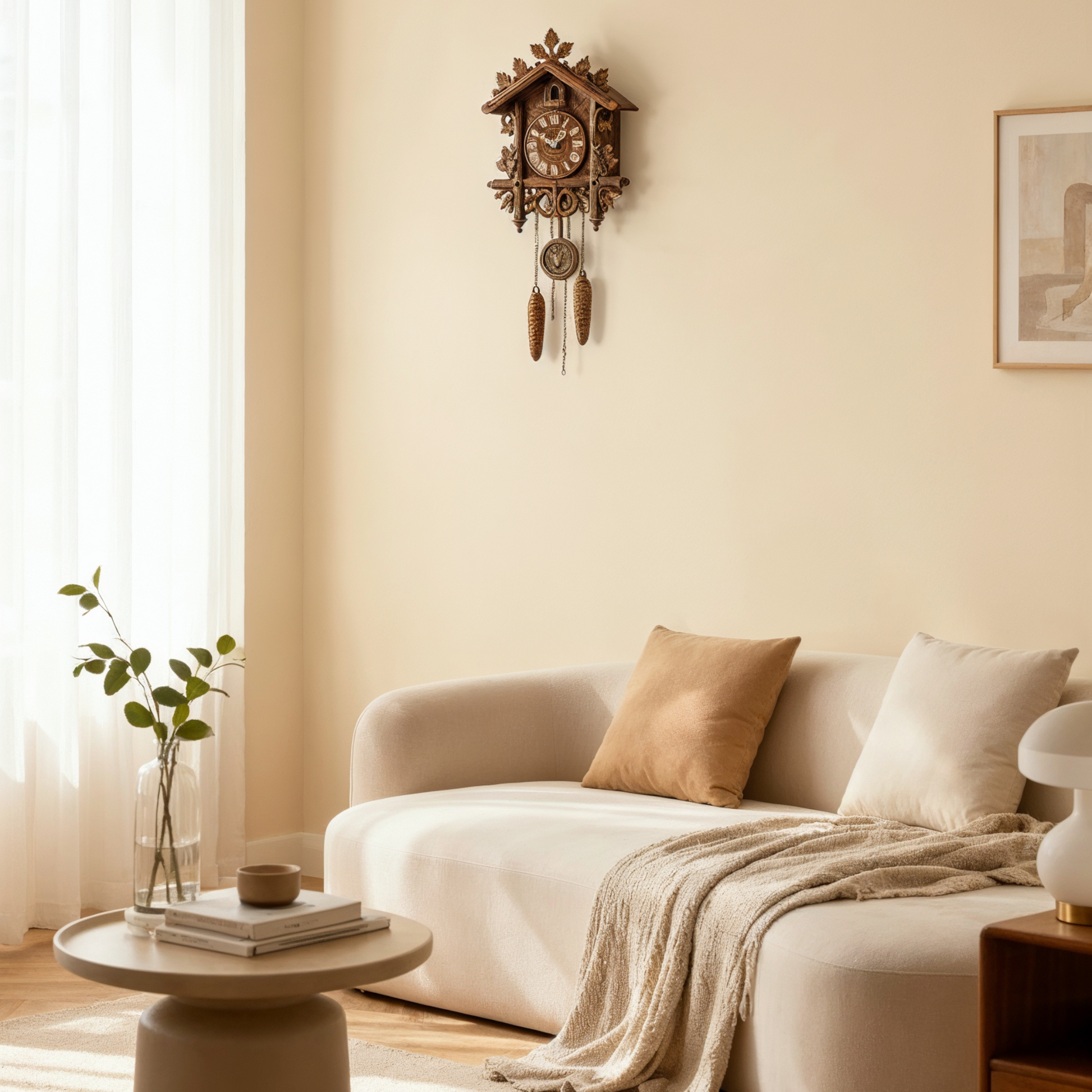 Horloge Murale en Bois – Style Antique Rétro