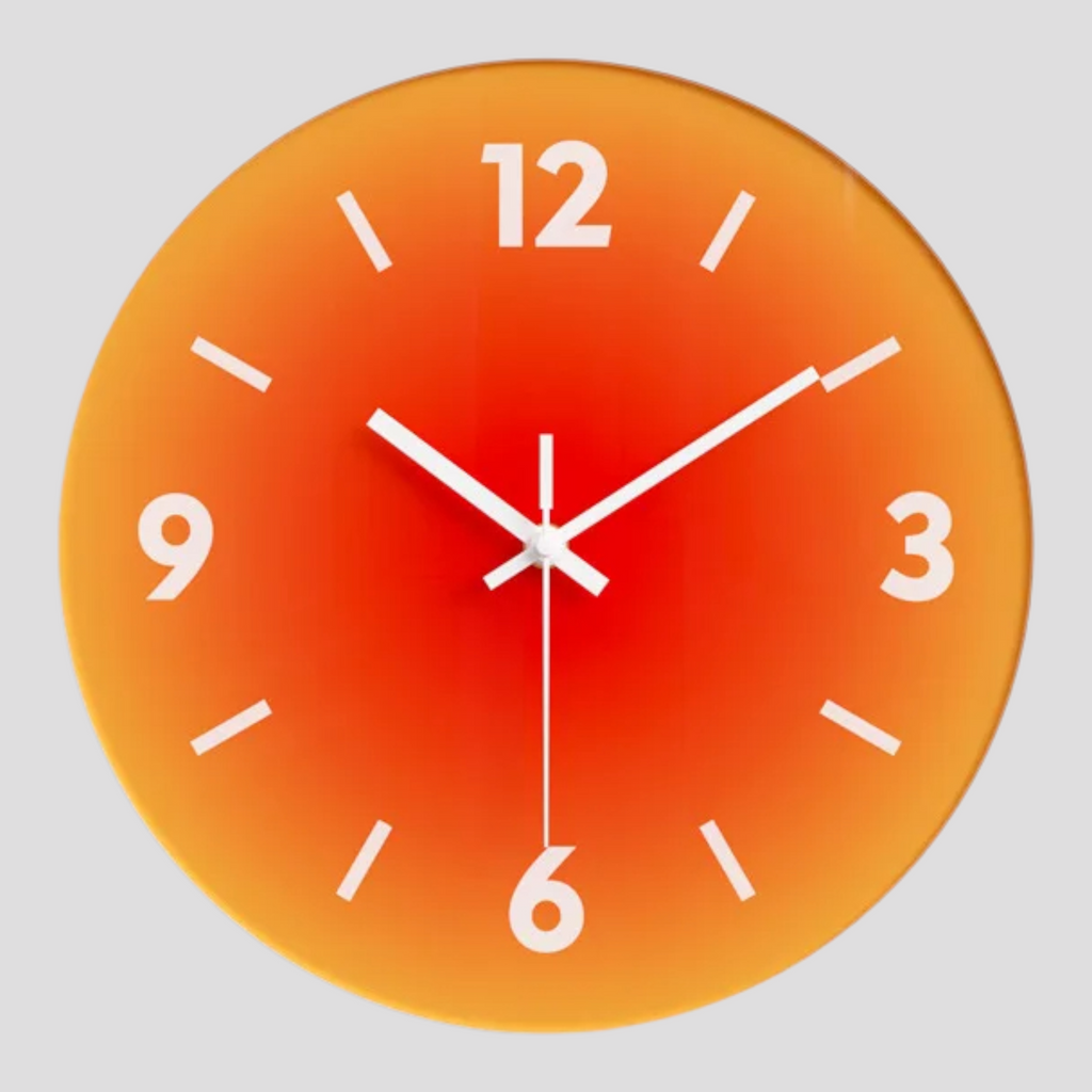 Horloge Murale Élégante en Verre – Design Moderne