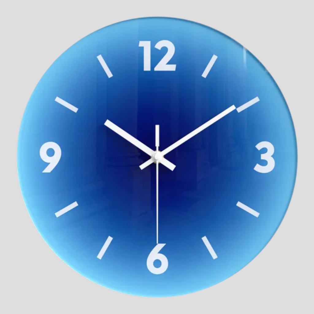 Horloge Murale Élégante en Verre – Design Moderne